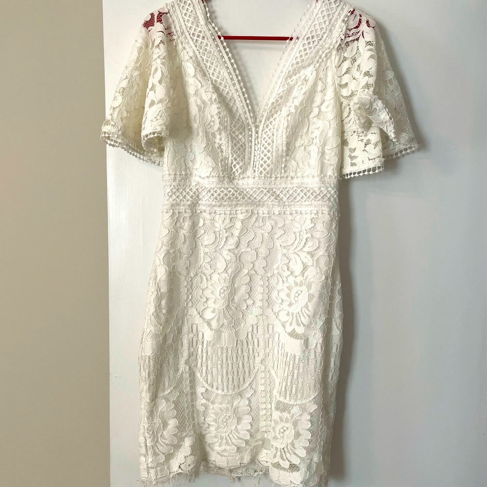 Ivory Lace Dress